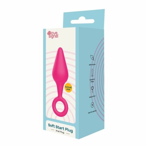 Dreamtoys LOVE SIGNAL SOFT START PLUG silikonowy korek analny 9 cm IPX8