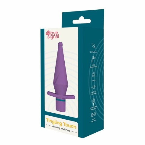 Dreamtoys LOVE SIGNAL TINGLING TOUCH silikonowy wibrator analny 13cm