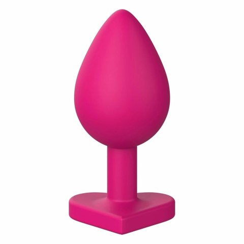 Dreamtoys Love Signal Heart Plug Small silikonowy, wodoodporny, rożowy