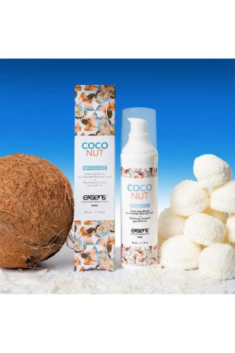 EXSENS Warming Massage Oil Coconut 50ml - rozgrzewający olejek kokosowy