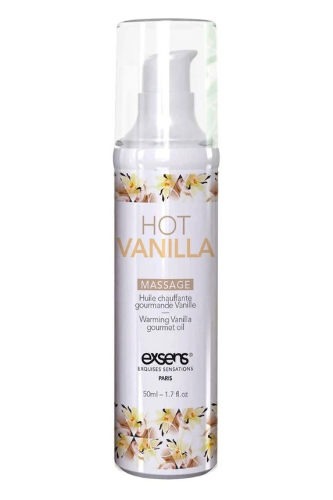 EXSENS Warming Massage Oil Hot Vanilla 50ml - rozgrzewający olejek waniliowy