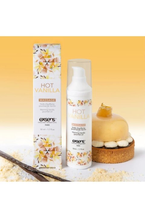 EXSENS Warming Massage Oil Hot Vanilla 50ml - rozgrzewający olejek waniliowy