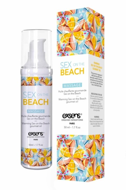 EXSENS Warming Massage Oil Sex on the Beach 50ml - rozgrzewający olejek owocowy