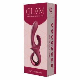 GLAM DUO VIBRATOR silikonowy, 2 silniki, wodoodporny, 22,7 cm