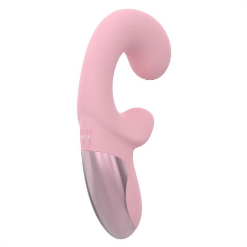 GLAM Flexible Duo Vibrator silikonowy, 2 silniki, wodoodporny, fioletowy