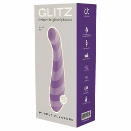 GLITZ Purple Pleasure G-Spot Vibrator silikonowy, wodoodporny 15,7 cm