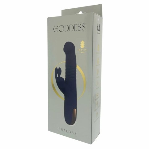 GODDESS PHAEDRA Up and Down Duo Vibrator silikonowy granatowy 22,4 cm