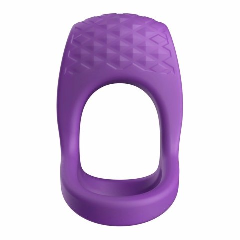 LOVE SIGNAL Bold Embrace - silikonowy pierścień wibrujący z paskiem, USB