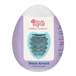 LOVE SIGNAL Waze Amaze kompaktowa maszyna intymna z falistą strukturą TPE