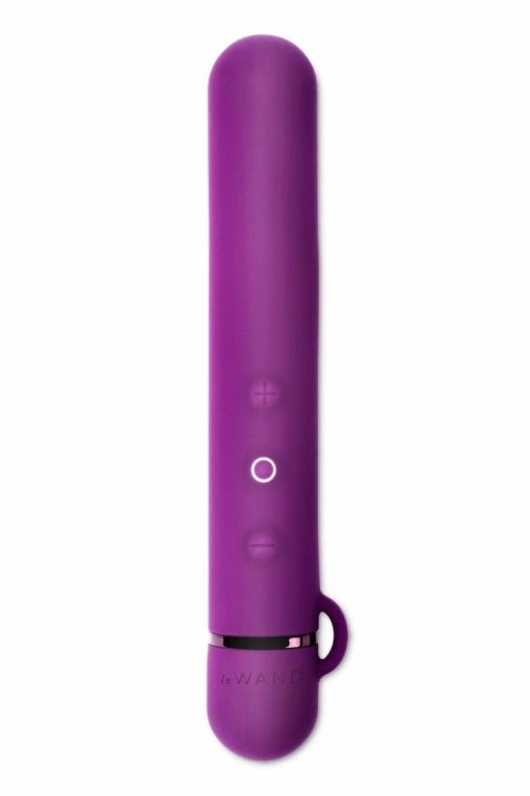 Le Wand Baton Cherry - smukły masażer z silikonową nakładką, USB