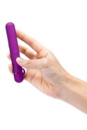 Le Wand Baton Cherry - smukły masażer z silikonową nakładką, USB