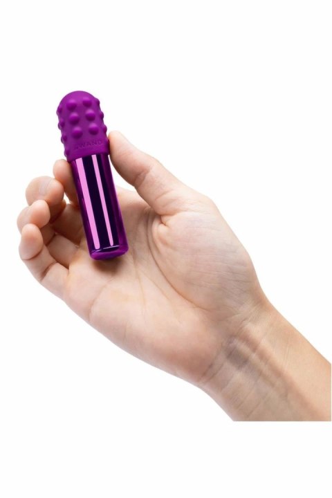 Le Wand Bullet Cherry - mini masażer w metalowej obudowie, wodoodporny