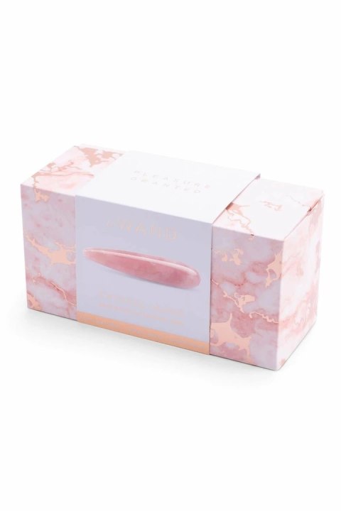 Le Wand Crystal Wand Rose Quartz - dwustronny masażer z rożowego kwarcu