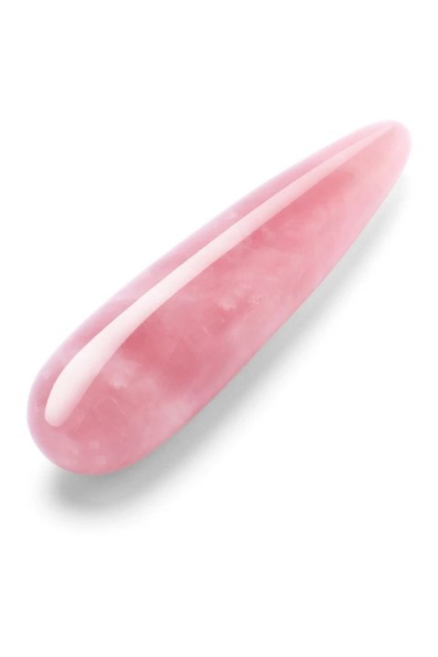 Le Wand Crystal Wand Rose Quartz - dwustronny masażer z rożowego kwarcu
