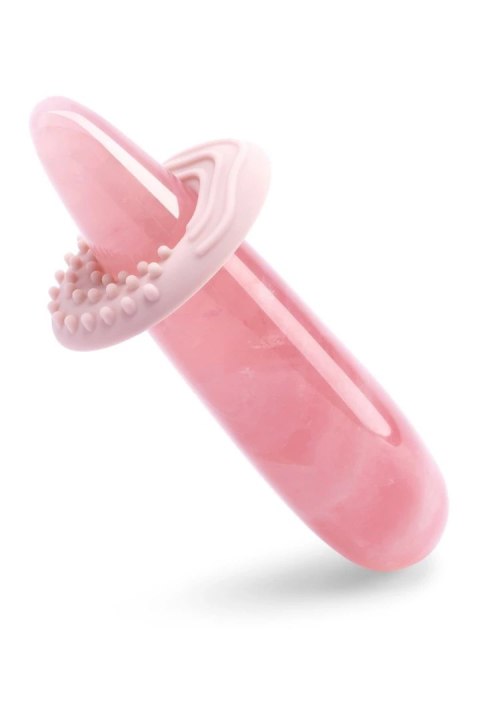 Le Wand Crystal Wand Rose Quartz - dwustronny masażer z rożowego kwarcu