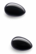 Le Wand Crystal Yoni Eggs Black Obsidian - zestaw do ćwiczeń mięśni dna miednicy