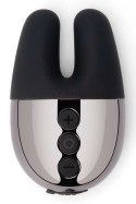 Le Wand Double Vibe Black - podwojny wibrator z etui silikonowym