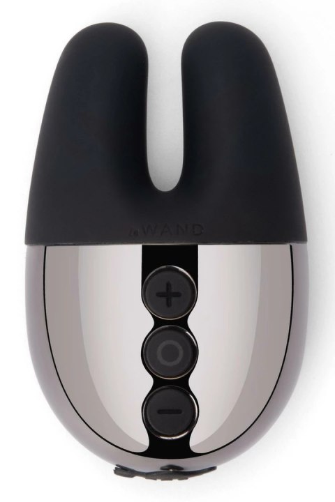 Le Wand Double Vibe Black - podwojny wibrator z etui silikonowym