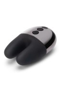 Le Wand Double Vibe Black - podwojny wibrator z etui silikonowym