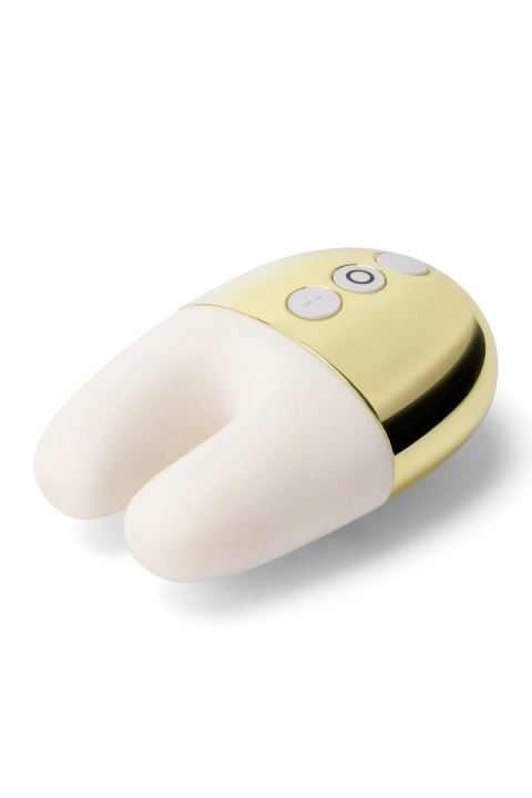 Le Wand Double Vibe White Gold - kompaktowy model z podwojnym silnikiem