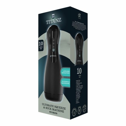 Titanz Ultimate Squeeze & Suck Machine - automatyczna maszyna intymna, 10 trybow wibracji