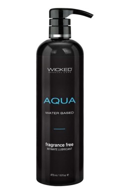 WICKED Aqua Lubricant 473ml - żel nawilżający wodny, z aloesem i witaminą E