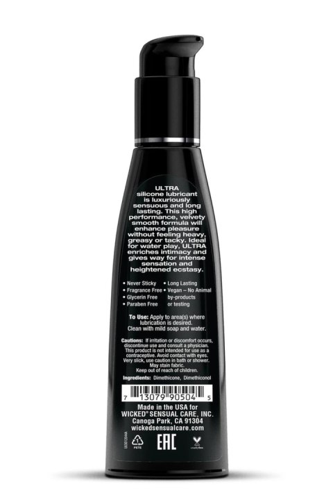 WICKED Ultra Silicone Lubricant 120ml - bezzapachowy żel silikonowy