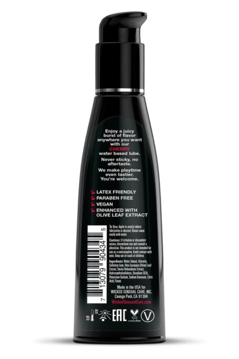 Wicked Aqua Cherry Lubrykant wodny o smaku wiśni 120 ml