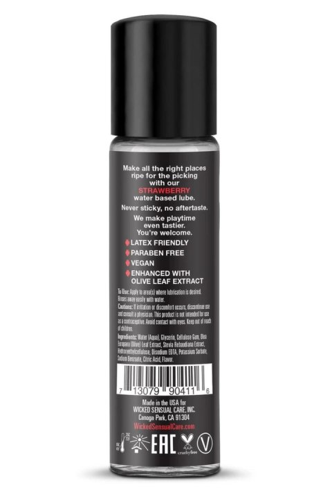 Wicked Aqua Strawberry Lubrykant wodny truskawkowy 30ml