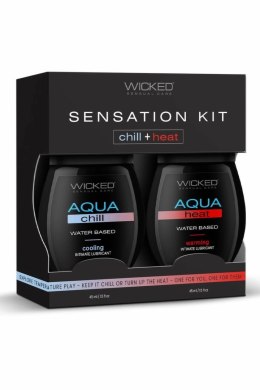 Wicked Sensation Kit Chill & Heat 2x45ml - Zestaw żeli wodnych