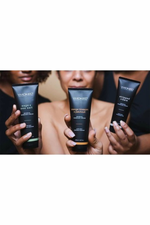Wicked Sensual Stripped + Bare Krem do Masażu 120ml Bezzapachowy Vegan
