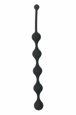 ALL TIME FAVORITES Five Beads Black - silikonowy sznur z 5 kulkami 28,1 cm