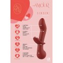 AMOUR Flexible G-Spot Duo Vibe Loulou silikonowy, 2 silniki, fioletowy
