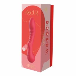AMOUR Flexible G-Spot Vibe AIMEE silikonowy, wodoodporny, 22 cm fioletowy