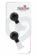 All Time Favorites Nipple Teaser Black - zestaw stymulujący z pompkami