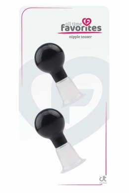 All Time Favorites Nipple Teaser Black - zestaw stymulujący z pompkami