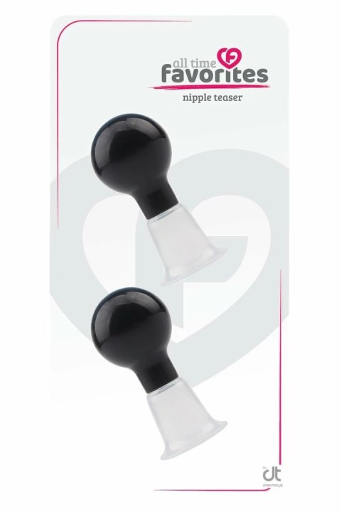 All Time Favorites Nipple Teaser Black - zestaw stymulujący z pompkami