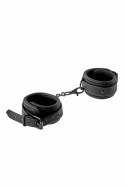BLAZE Ankle Cuff Black - regulowane kajdanki na kostki, neopren, czarne