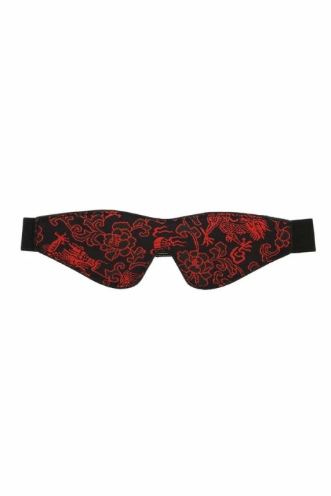 BLAZE DELUXE BLINDFOLD opaska na oczy z haftem, neoprenowa, uniwersalna
