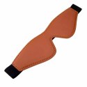 BLAZE ELITE Mask Cognac wegańska skora, metalowe detale, uniwersalna