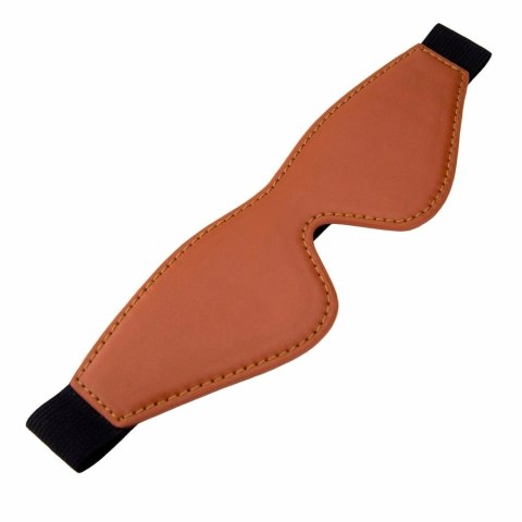 BLAZE ELITE Mask Cognac wegańska skora, metalowe detale, uniwersalna
