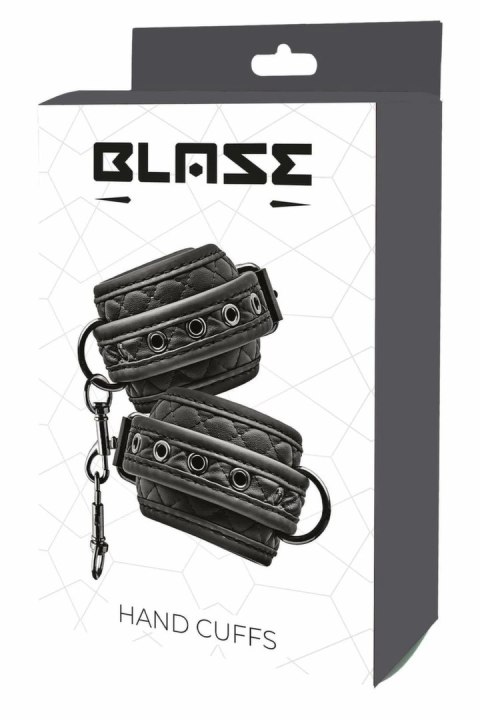 BLAZE Kajdanki Diamond Black czarne, regulowane, neoprenowe