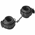 BLAZE Kajdanki Diamond Black czarne, regulowane, neoprenowe