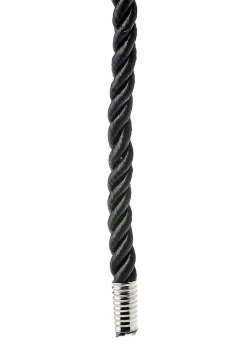 Blaze Deluxe Lina Bondage 5m czarna - miękka lina z metalowymi zakończeniami