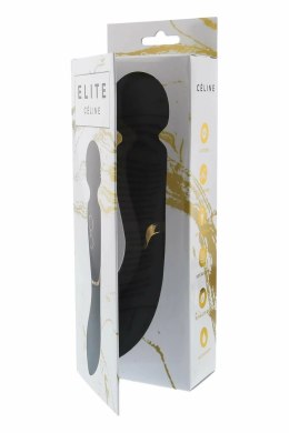 Dream Toys ELITE CELINE czarny masażer z 2 silnikami, wodoodporny