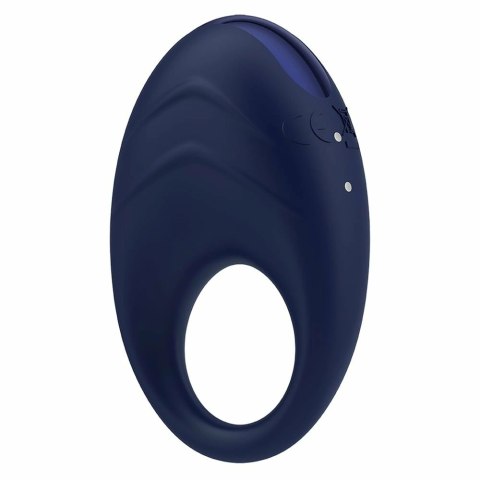 Dream Toys Glam Vibrating Cockring niebieski, silikonowy, wodoodporny
