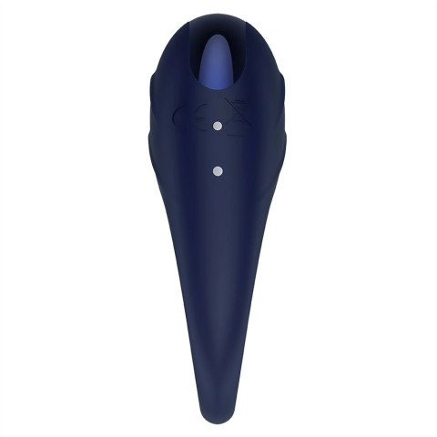 Dream Toys Glam Vibrating Cockring niebieski, silikonowy, wodoodporny