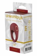 Dream Toys ROMANCE IVY pierścień wibrujący silikonowy czerwony USB