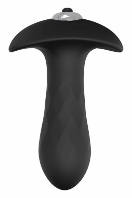 ESSENTIALS Diamond Plug z wibracją, pojedyncza prędkość, czarny