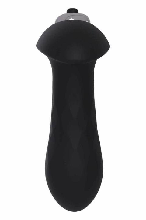 ESSENTIALS Diamond Plug z wibracją, pojedyncza prędkość, czarny